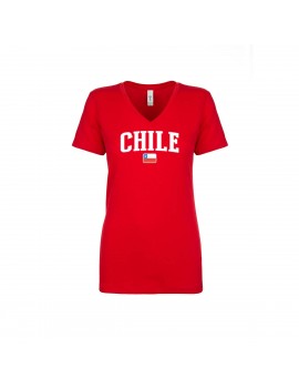 Chile World Cup Women's V Neck T-Shirt