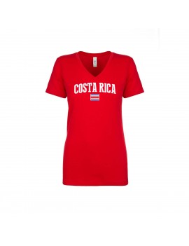 Costa Rica World Cup Women's V Neck T-Shirt