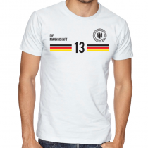 Germany Men's Round Neck  T Shirt Jersey  13 Shield

Available colors, heather gray, white and other colors as you request.