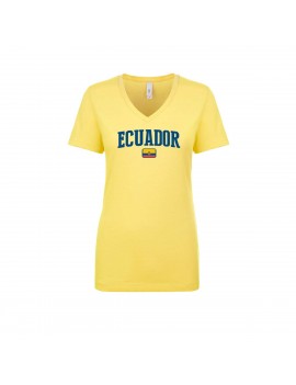 Ecuador World Cup Women's V Neck T-Shirt