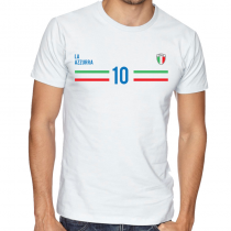 Italy Men's Round Neck  T Shirt Jersey 10 shield

Available colors, heather gray, white and other colors as you request.