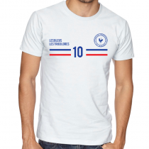 France  Men's Round Neck  T Shirt Jersey 10 shield

Available colors, heather gray, white and other colors as you request.
