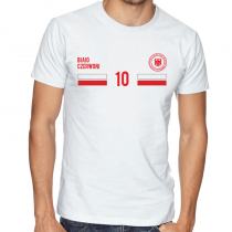 Poland Men's Round Neck  T Shirt Jersey   10 Shield

Available colors, heather gray, white and other colors as you request.