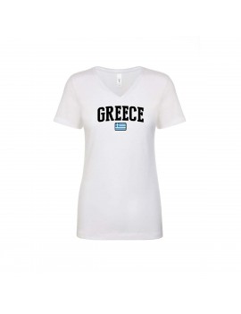Greece Cup Women's V Neck T-Shirt