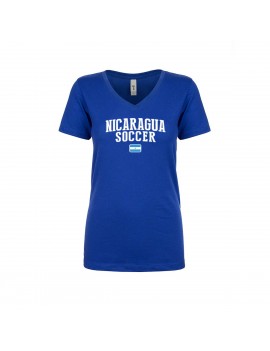 Nicaragua World Cup Women's V Neck T-Shirt