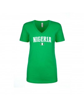 Nigeria World Cup Women's V Neck T-Shirt