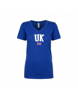 United Kingdom World Cup Women's V Neck T-Shirt