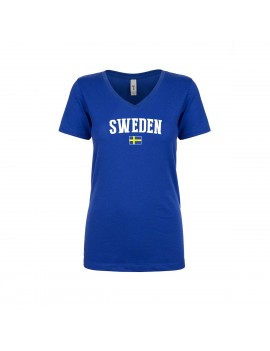 Sweden World Cup Women's V Neck T-Shirt