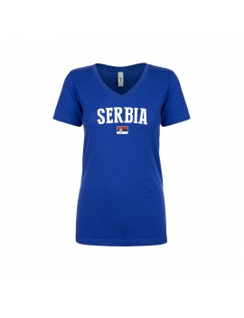 Serbia World Cup Women's V Neck T-Shirt