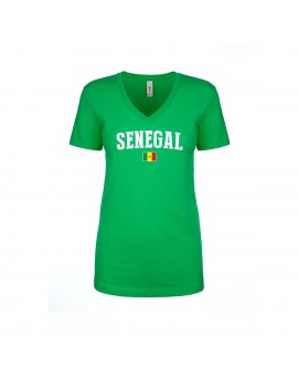 Senegal  World Cup Women's V Neck T-Shirt