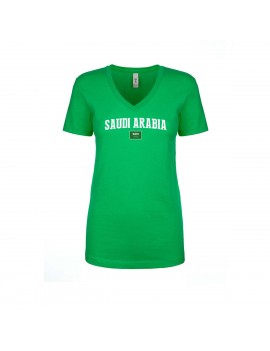 Saudi Arabia World Cup Women's V Neck T-Shirt