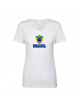 Brasil World Cup Center Shield Women's T-Shirt