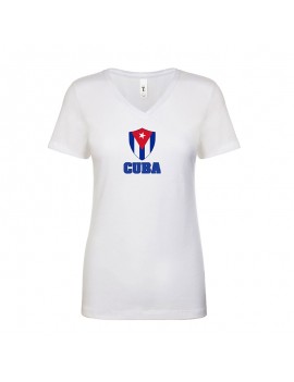 Cuba World Cup Center Shield Women's V-Neck