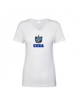 Cuba World Cup Center Shield Women's V-Neck