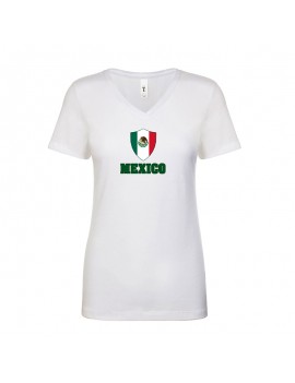 Mexico World Cup Center Shield Women's V-Neck