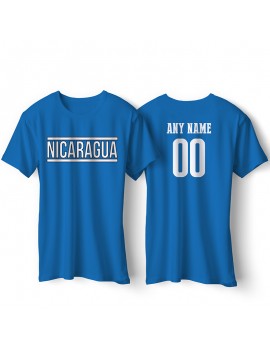Nicaragua National Pride Country Flag T-Shirt Nicaragua Libre Personalized