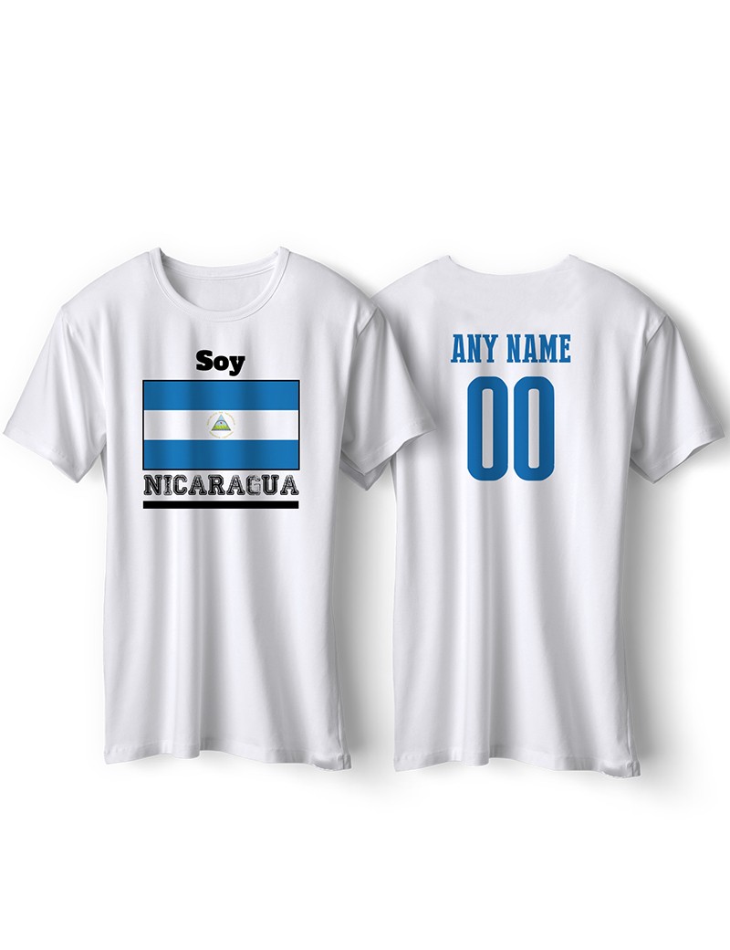 Nicaragua National Pride T-Shirt ¡Soy Nicaragua! Personalized