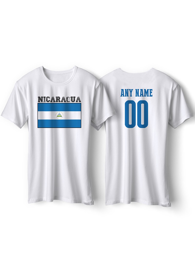 Nicaragua National Pride T-Shirt Nicaragua Flag Personalized