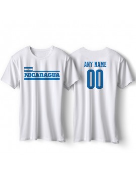 Nicaragua National Pride T-Shirt Nicaragua Flag Style 2 Personalized