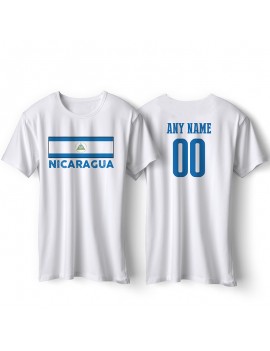 Nicaragua National Pride T-Shirt Nicaragua Flag Style 3 Personalized