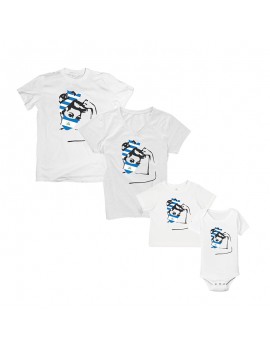 Nicaragua National Pride Country Flag T-Shirt Matching Set Style 2