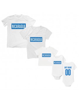 Freedom For Nicaragua T-Shirt Matching Set Personalized Style 2